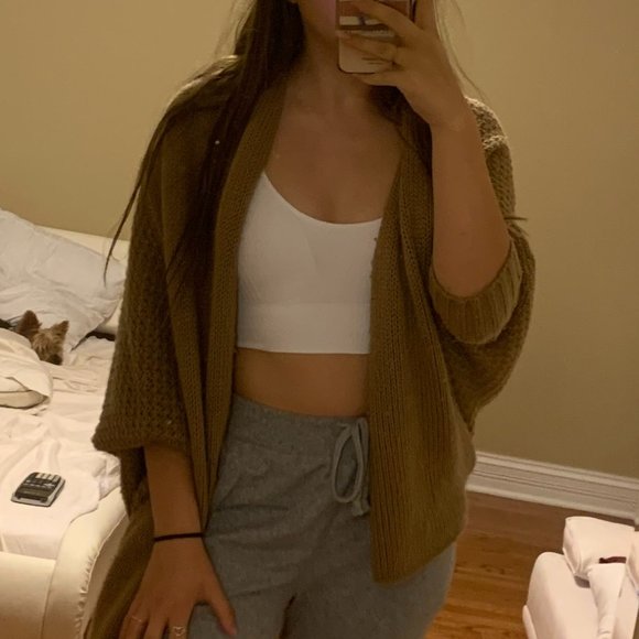 American Eagle Outfitters Sweaters - Light Brown/Tan Cardigan